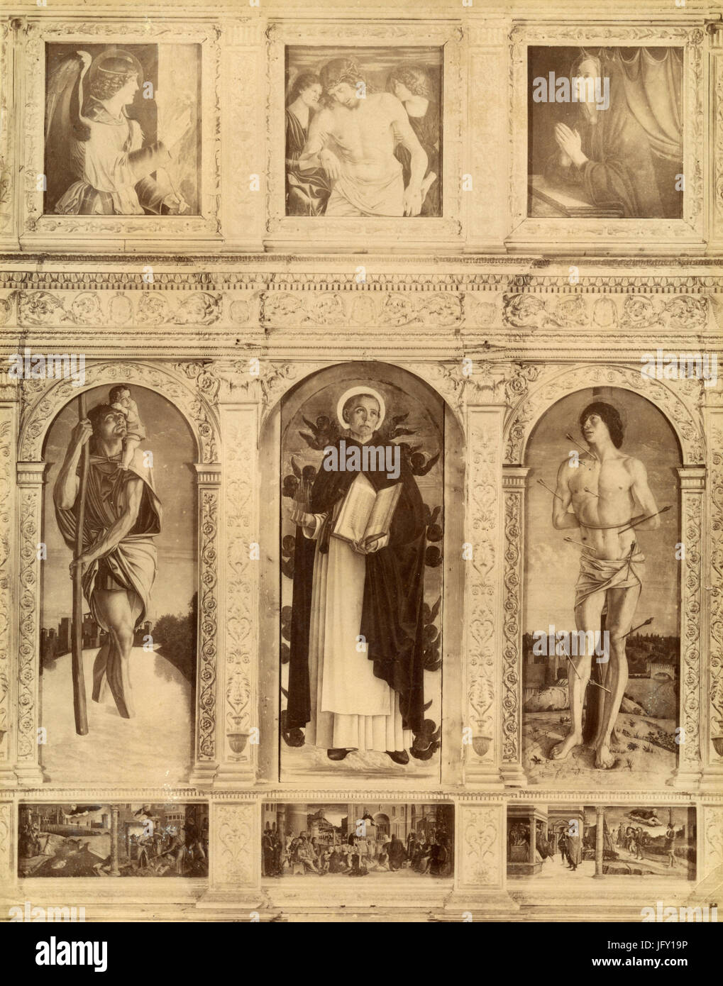 Verschiedener Heiliger, Gemälde von Giovanni Bellini, Italien Stockfoto