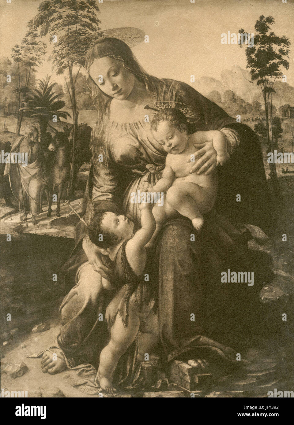 Die Heilige Familie, Gemälde von Michelangelo, Dublin, Irland Stockfoto