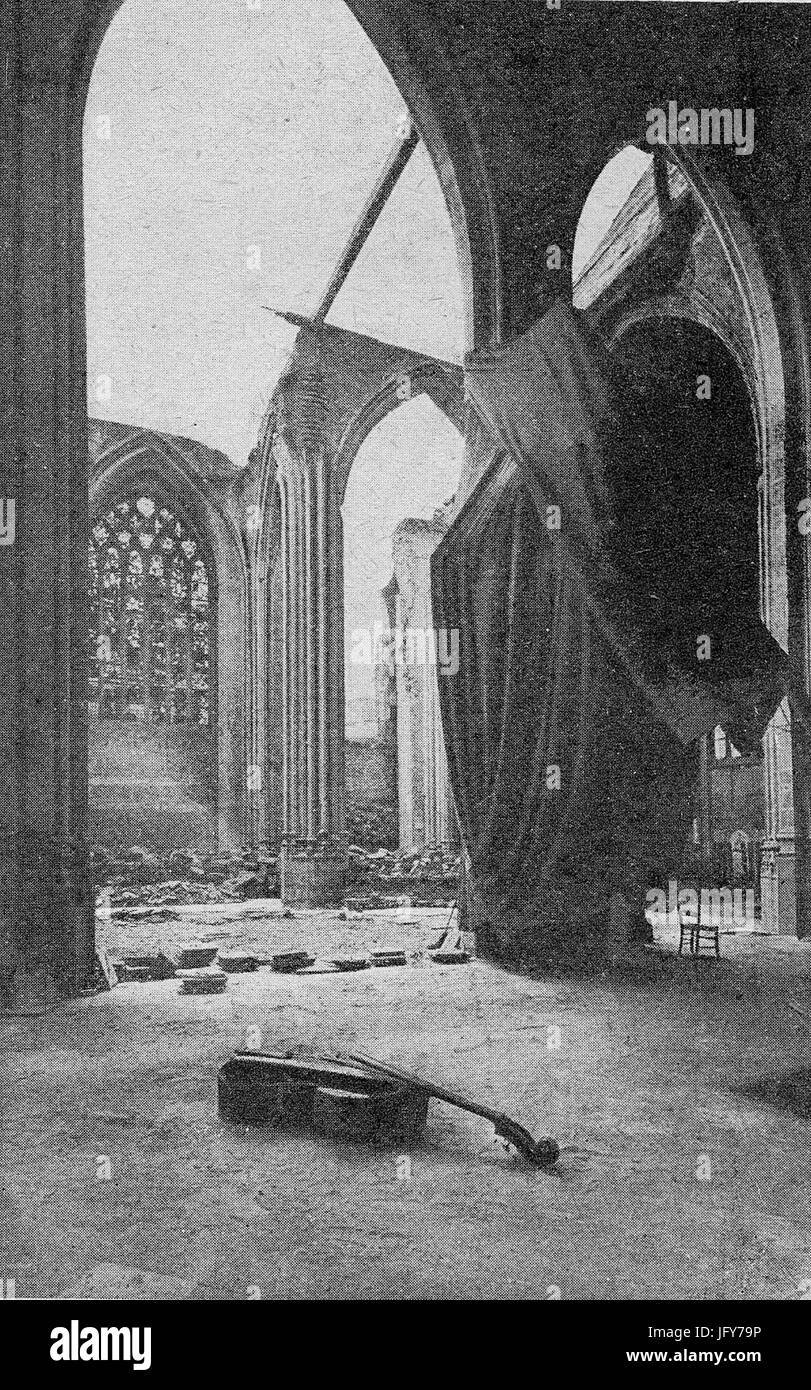 Dunkerque Eglise Saint-Eloi-ww1 Stockfoto