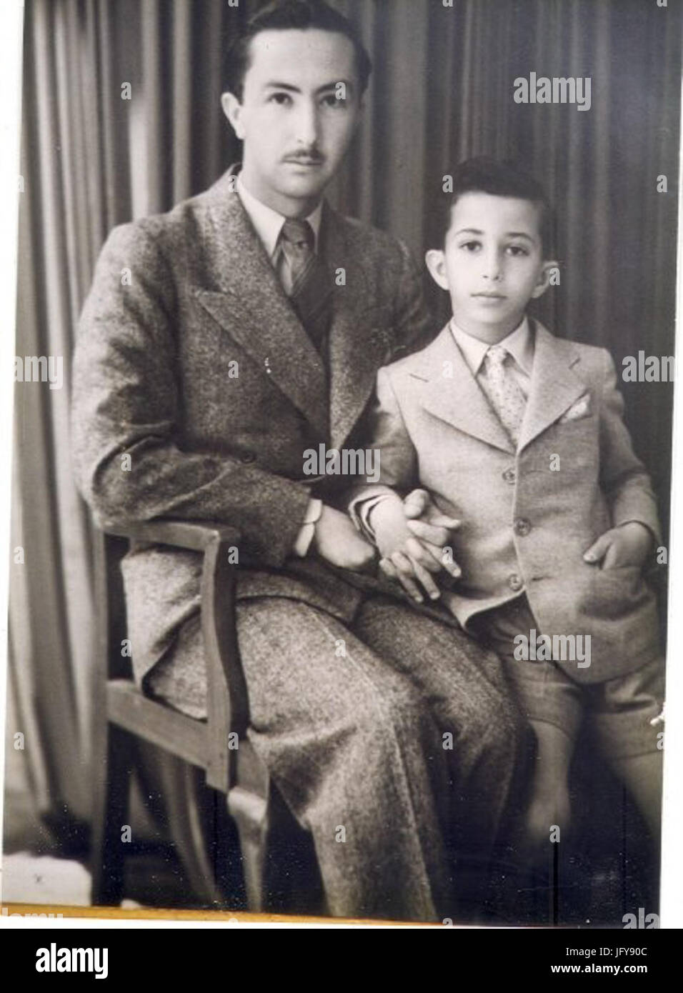 Kronprinz Abd al-Ilāh Hejaz und König Faisal II. Stockfoto