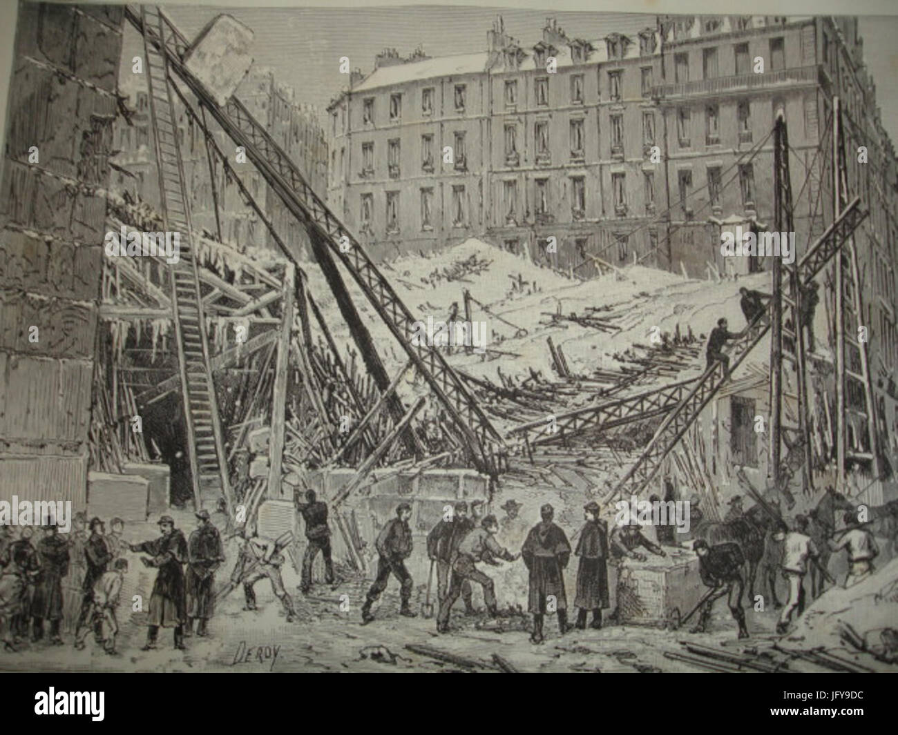 Effondrement du Marché Saint Martin de 1879 Stockfoto