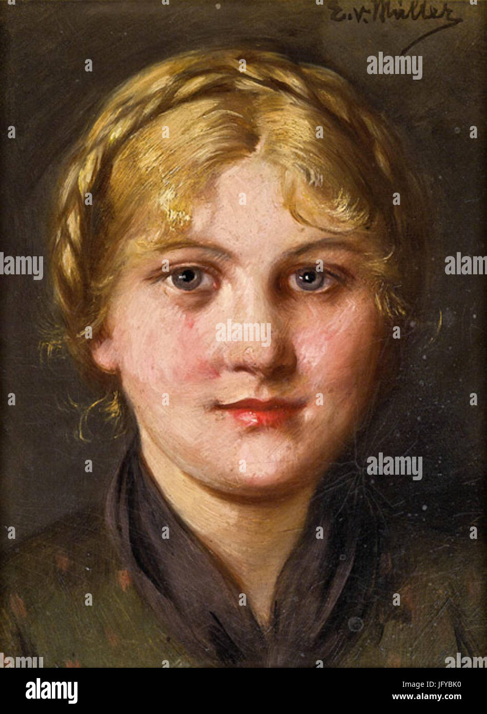 Emma von Müller Blondinen Dirndl Stockfoto