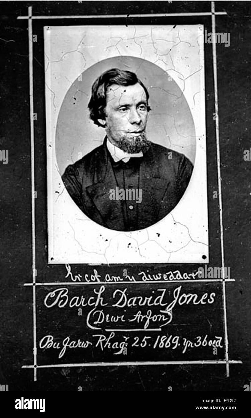 Äh, Cof bin y Diweddar Barch David Jones 28Dewi Arfon29... NLW3364031 Stockfoto