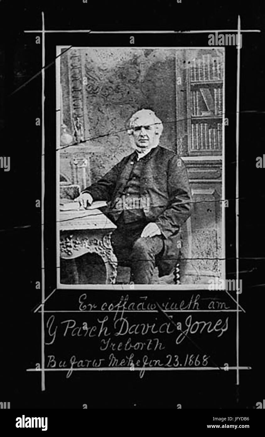 Äh bin Coffadwriaeth y Parch David Jones Treborth... NLW3366 4 Stockfoto