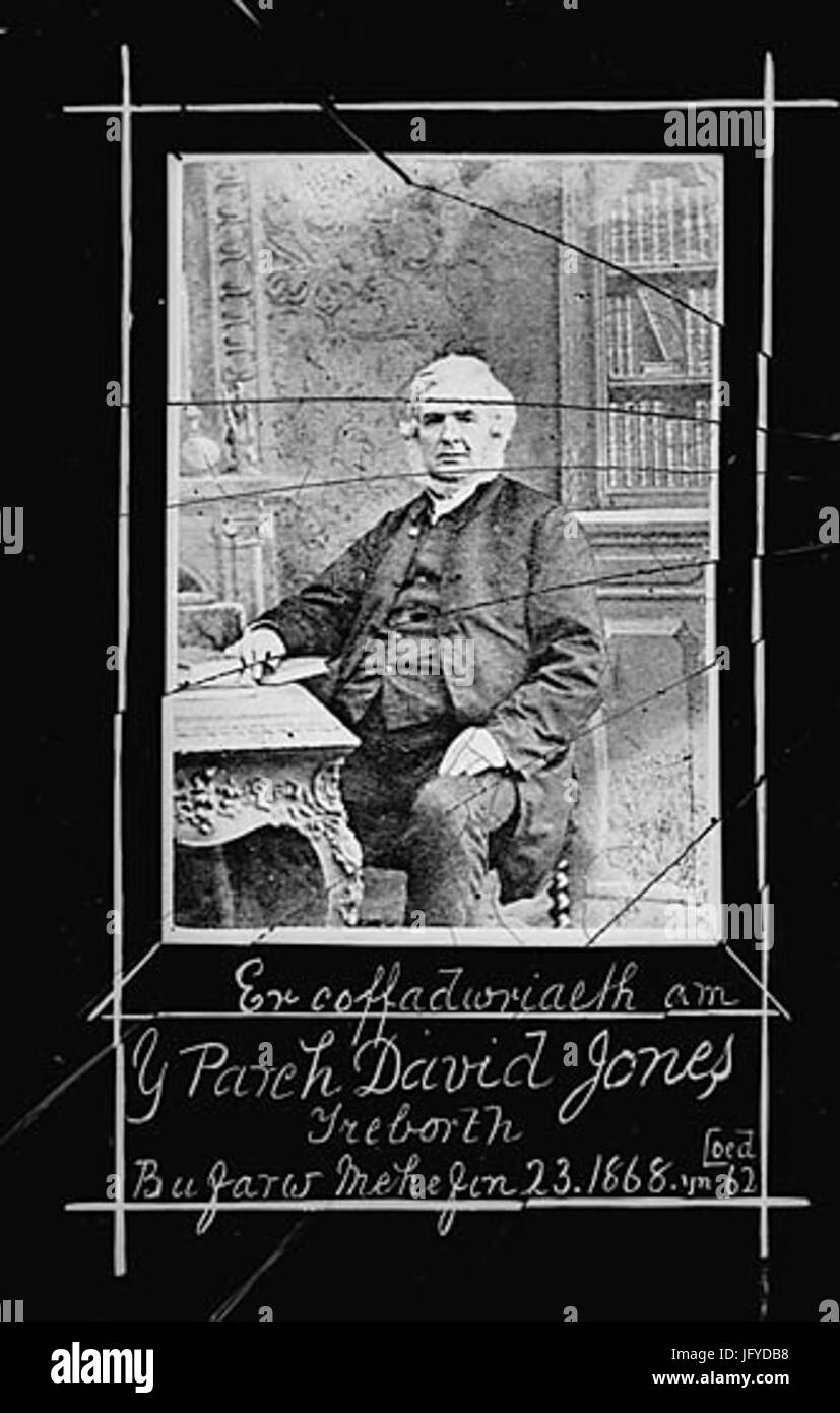 Äh bin Coffadwriaeth y Parch David Jones Treborth... NLW3366 5 Stockfoto
