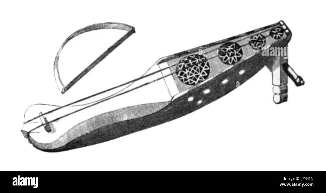 Ein Bild mit einem F’tis rebab, einem traditionellen Saiteninstrument aus Nordafrika. Bekannt für seine einzigartige Konstruktion und historische Bedeutung in der regionalen Musik, ist der Rebake ein Vorläufer mehrerer moderner Streichinstrumente. Stockfoto