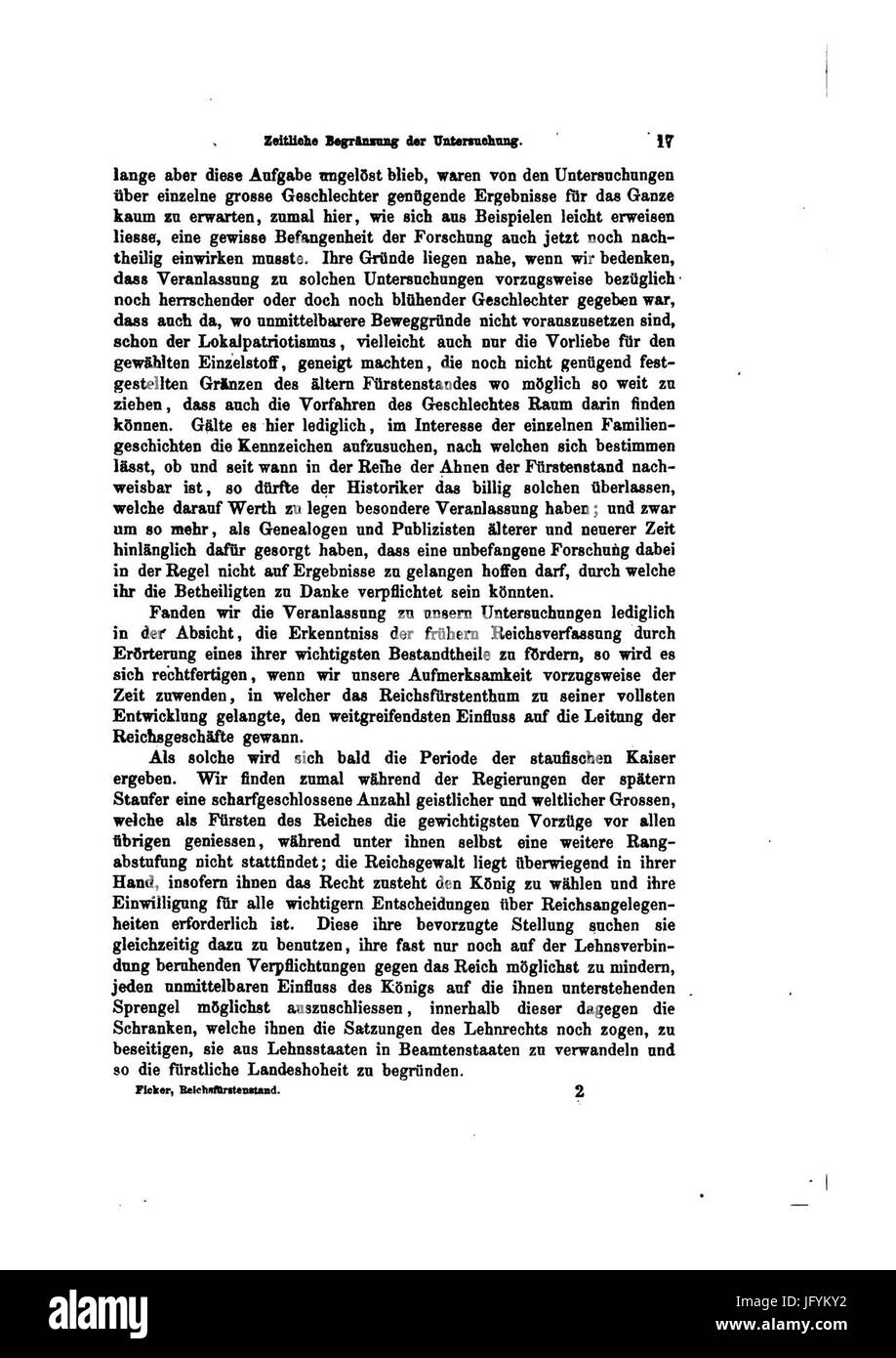Ficker Vom Reichsfürstenstande 045 Stockfoto