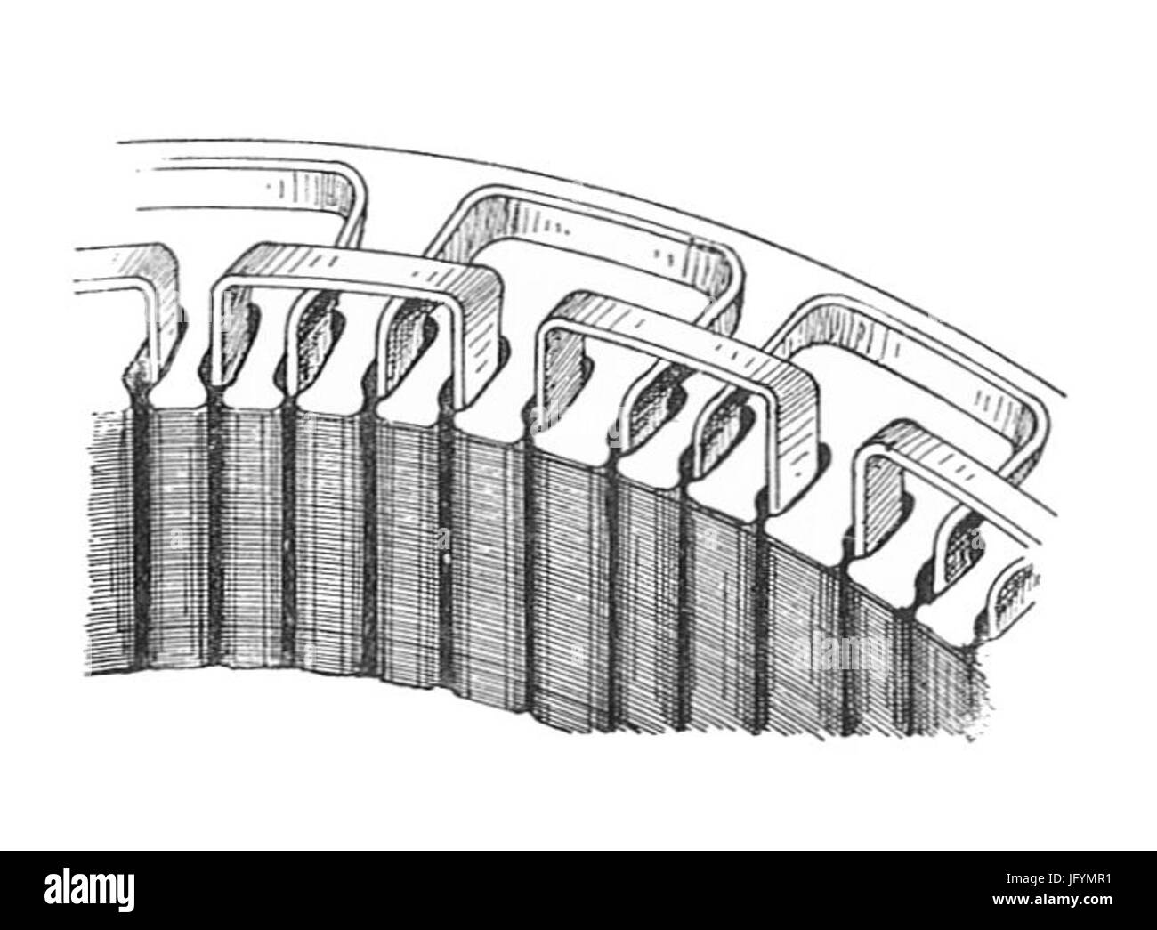 Festen Anker mit zwei-Phasen-Wicklung 28Rankin Kennedy elektrische Installationen Vol III 190329 Stockfoto