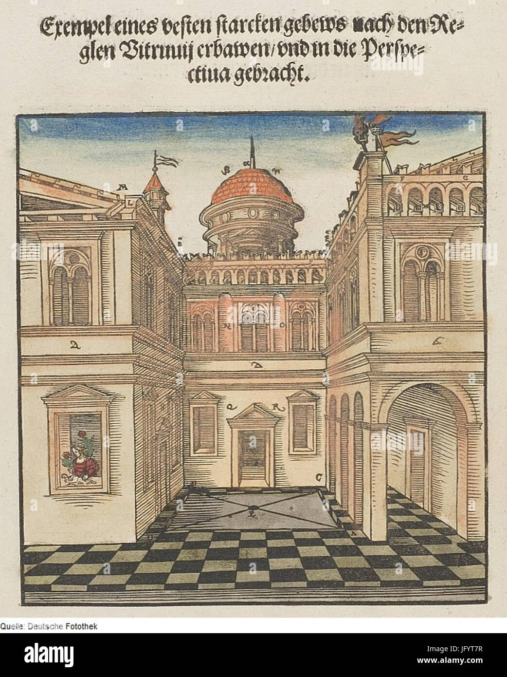 Fotothek df tg 0000091 Architektur 5E Geometrie 5E Perspektive 5E Atrium Stockfoto