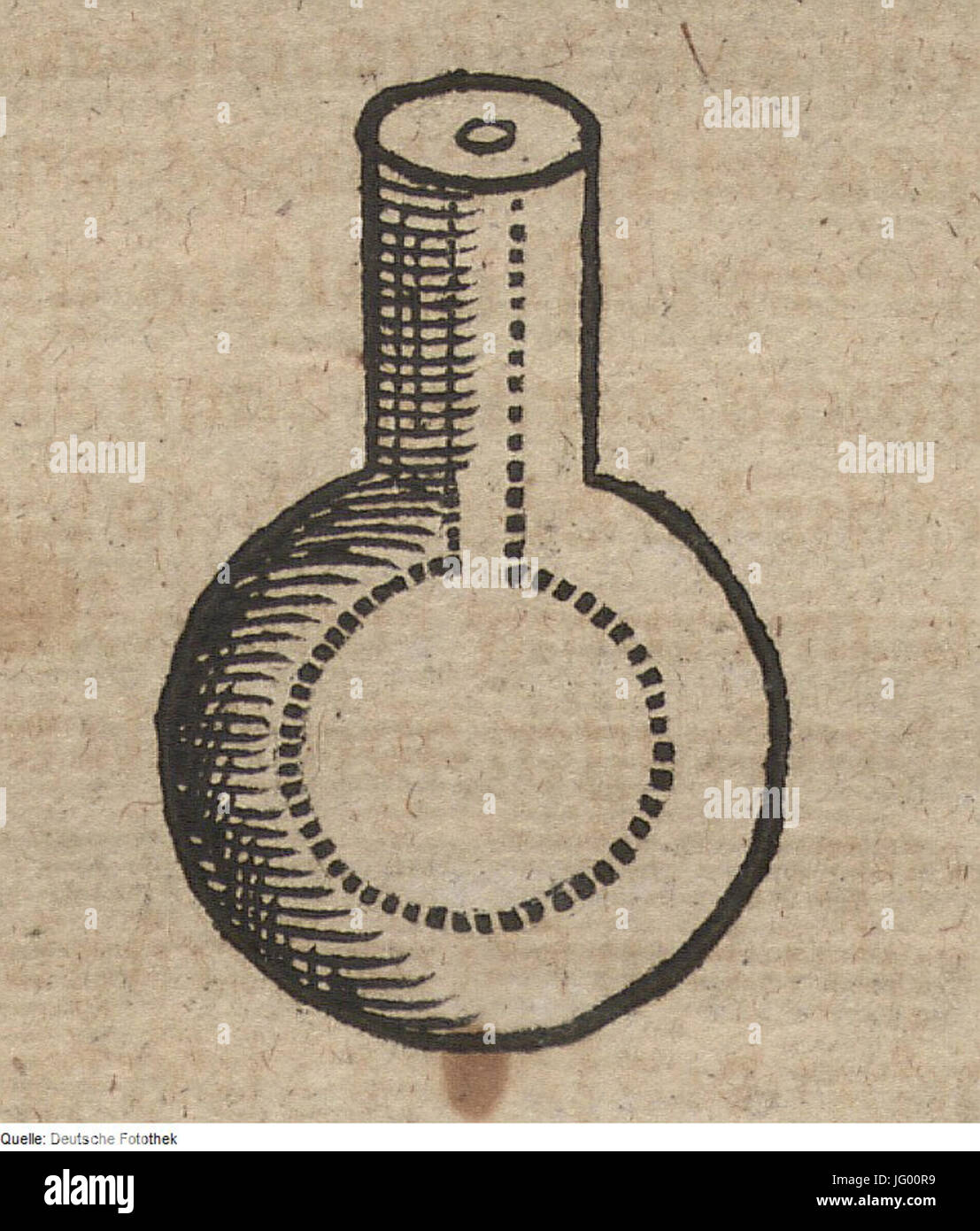 Dieses Bild bezieht sich auf eine Sammlung historischer Waffen und Sprengstoffe und hebt Schlüsselkomponenten wie Schusswaffen, Munition und Bombentechnologie hervor, die im Laufe der Geschichte in verschiedenen militärischen Kontexten verwendet wurden. Stockfoto