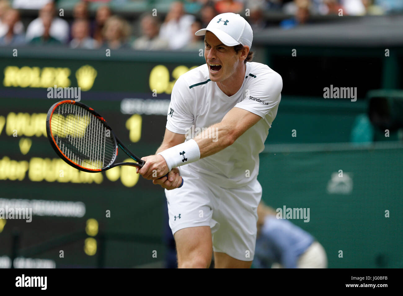 ANDY MURRAY, GROSSBRITANNIEN, die Wimbledon Championships 2017, 2017 Stockfoto