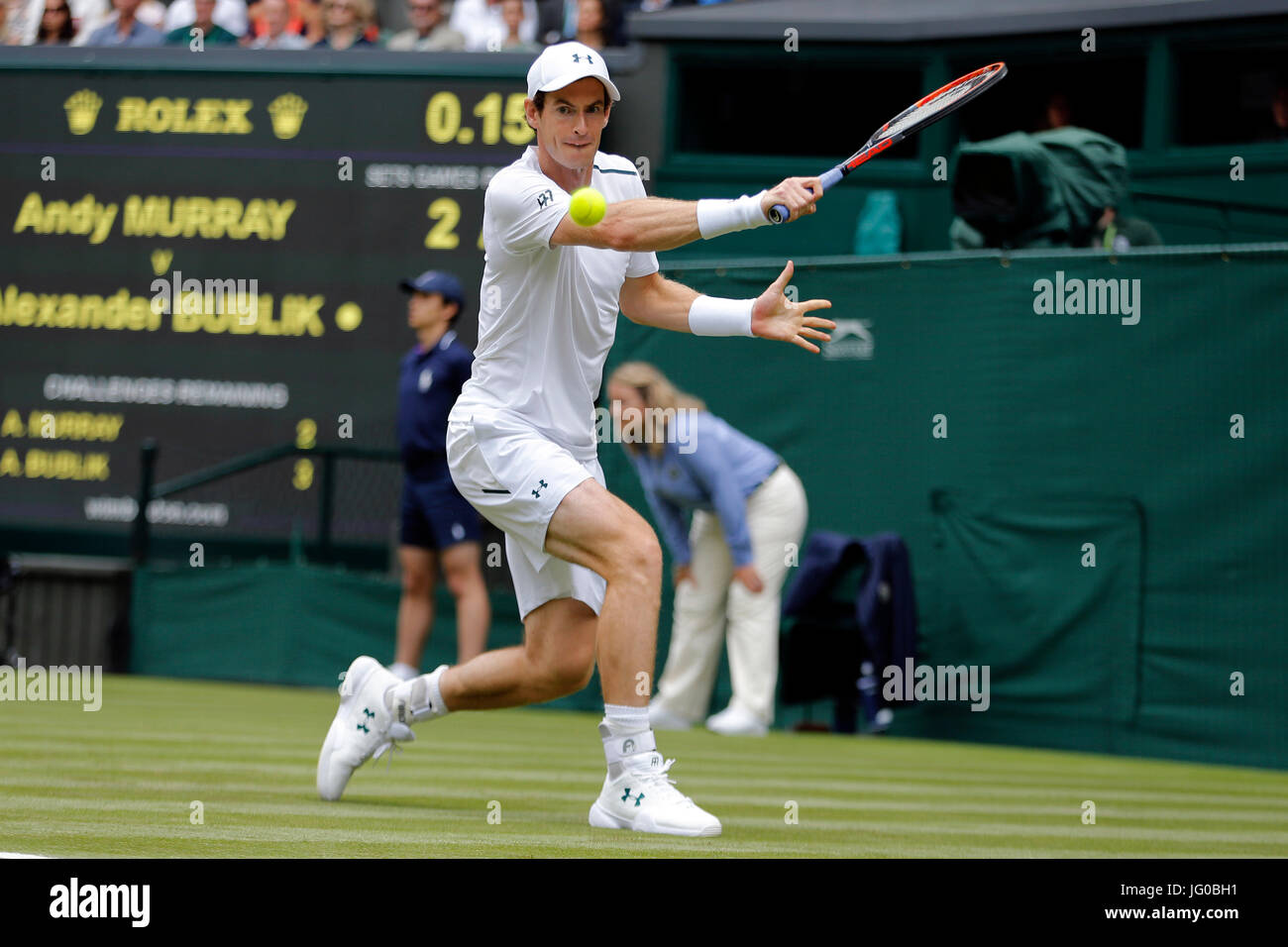 ANDY MURRAY, GROSSBRITANNIEN, die Wimbledon Championships 2017, 2017 Stockfoto