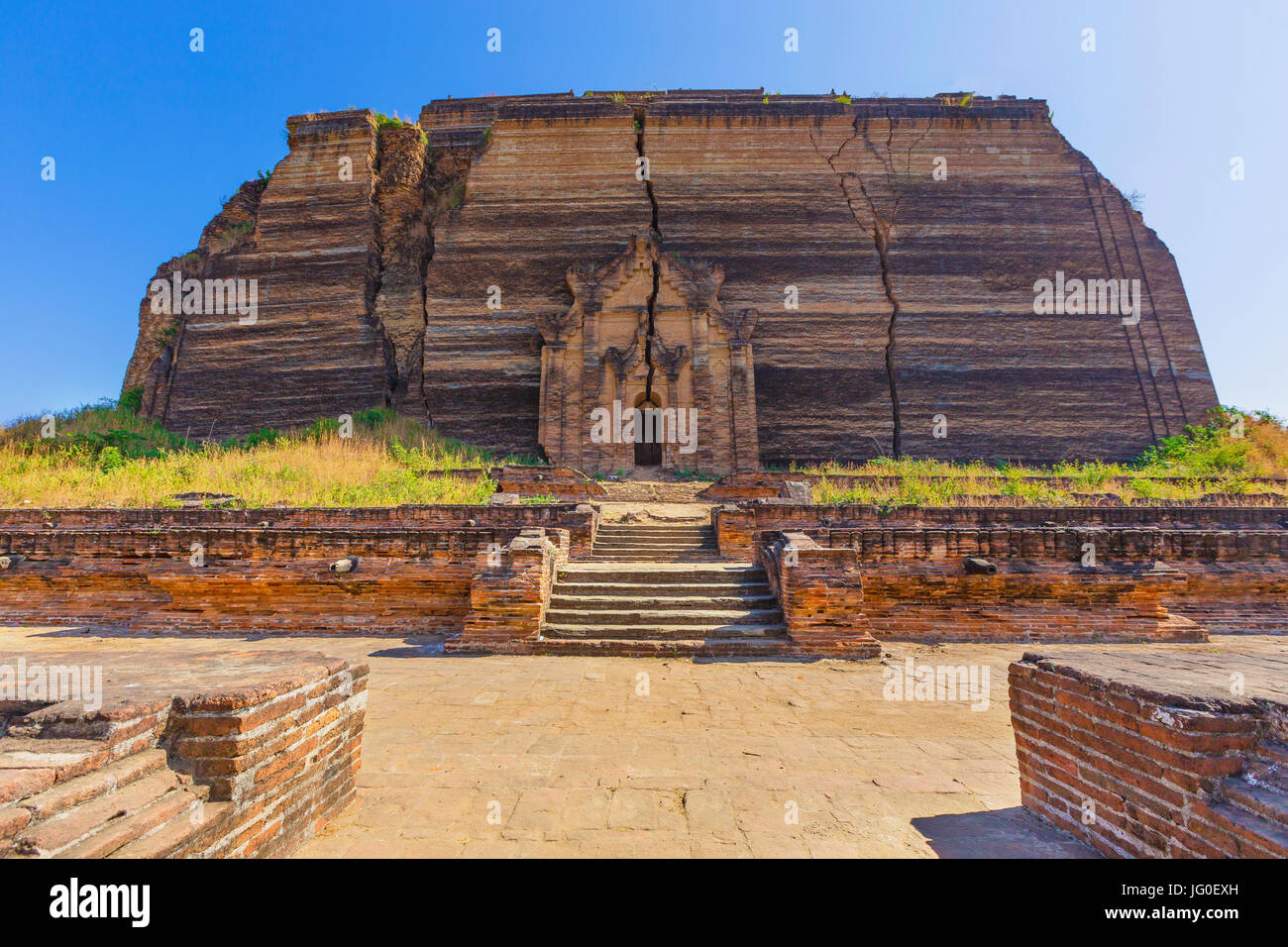 Mingun Pahtodawgyi Tempel in Mandalay, Myanmar (Burma) Stockfoto