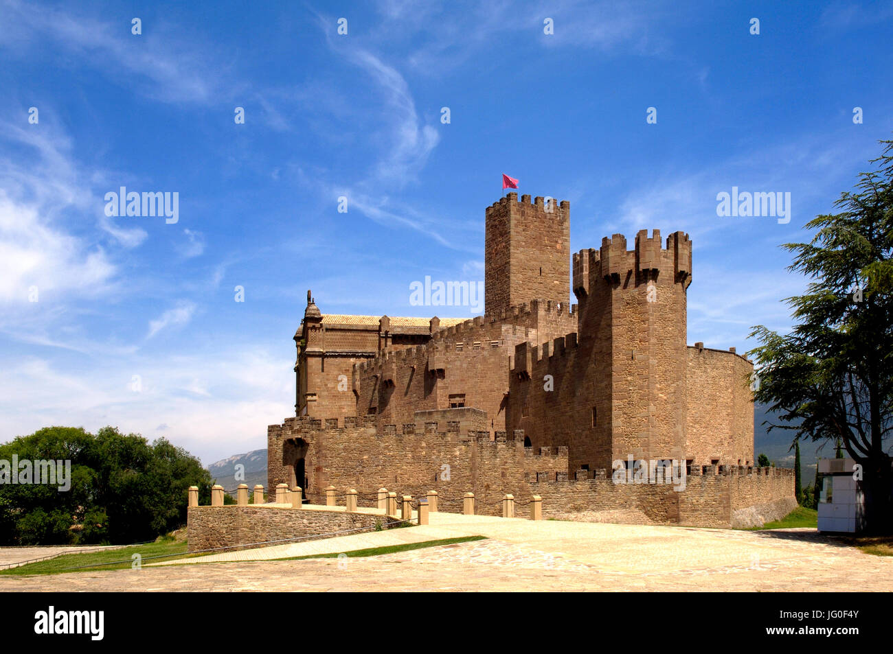 Burg von Javier, Sangüesa, Navarra, Spanien Stockfoto