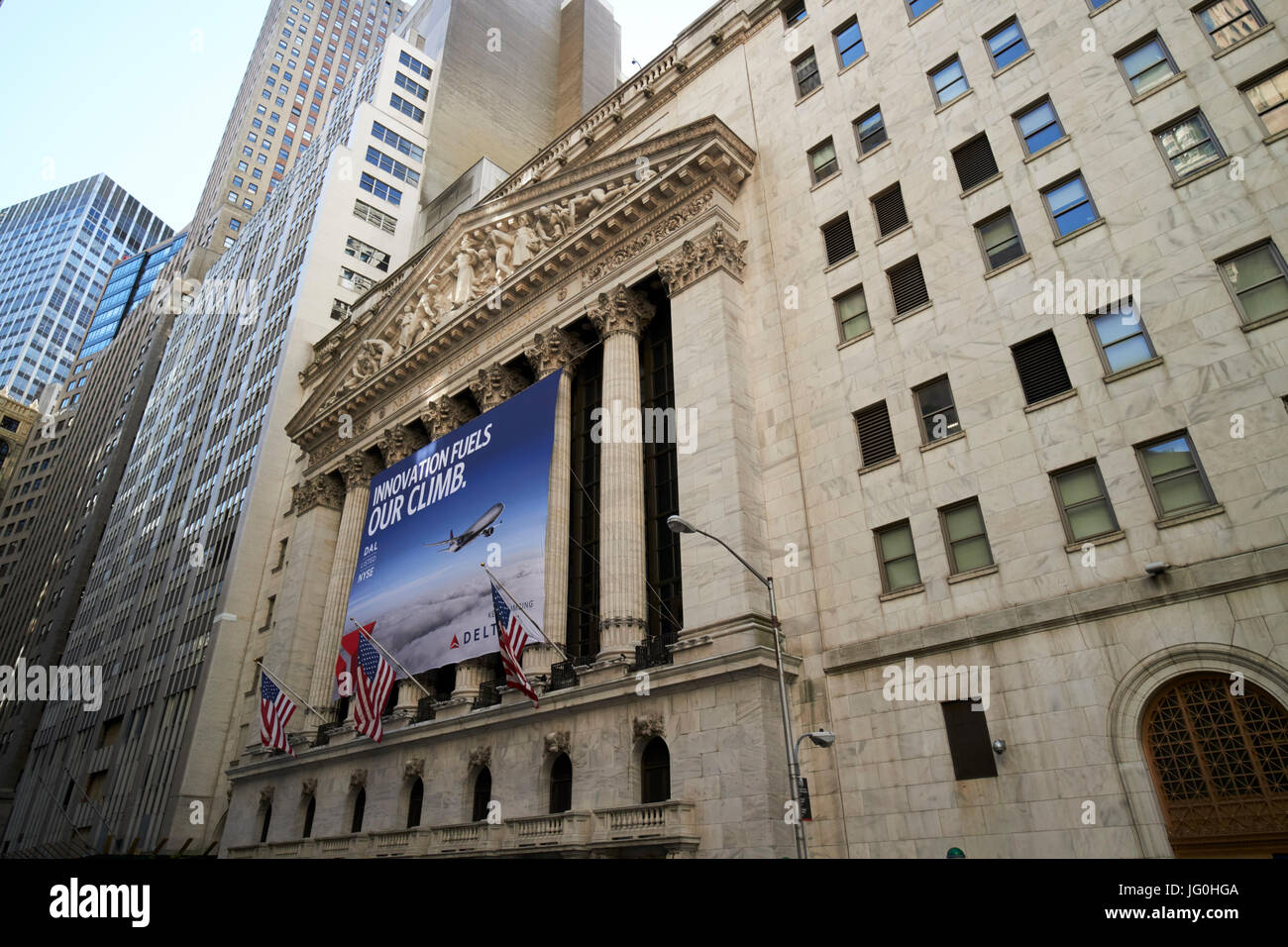 Der New Yorker Börse wall street New York City USA Stockfoto