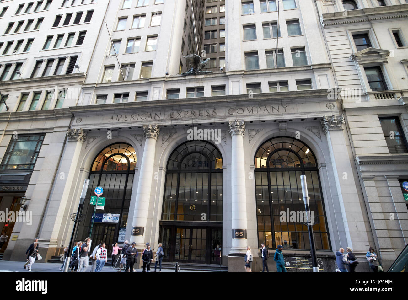 Die American Express Company building Broadway New York City USA Stockfoto