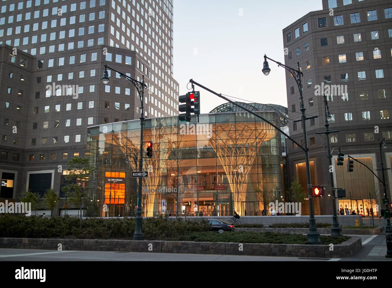 Brookfield Place Welt Finanzplatz New York City USA Stockfoto