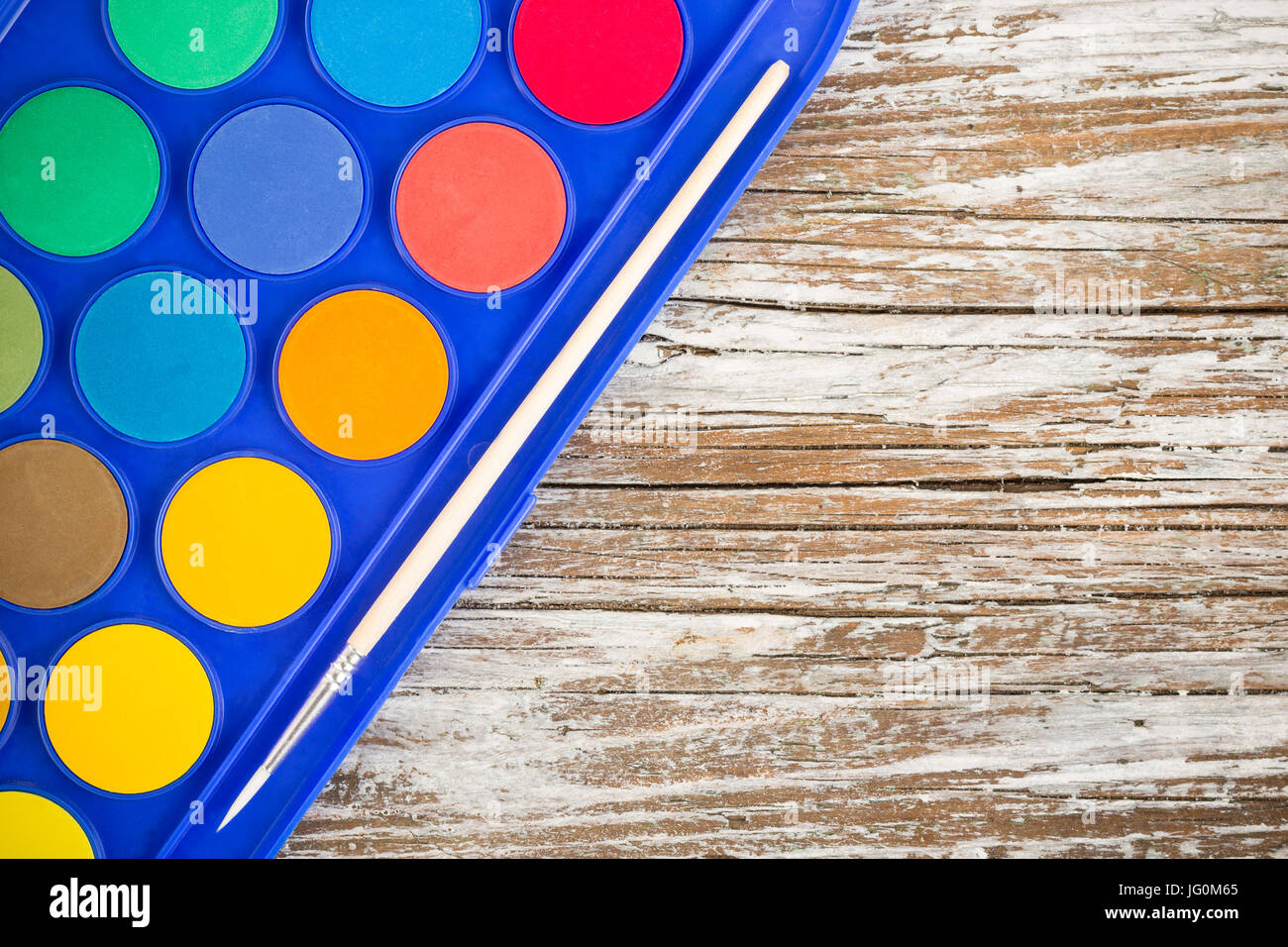 spezielle Aquarell auf Holz Hintergrund Stockfoto