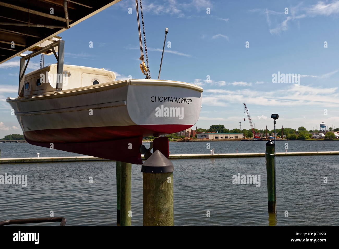 Choptank River View, Cambridge, MD Stockfoto