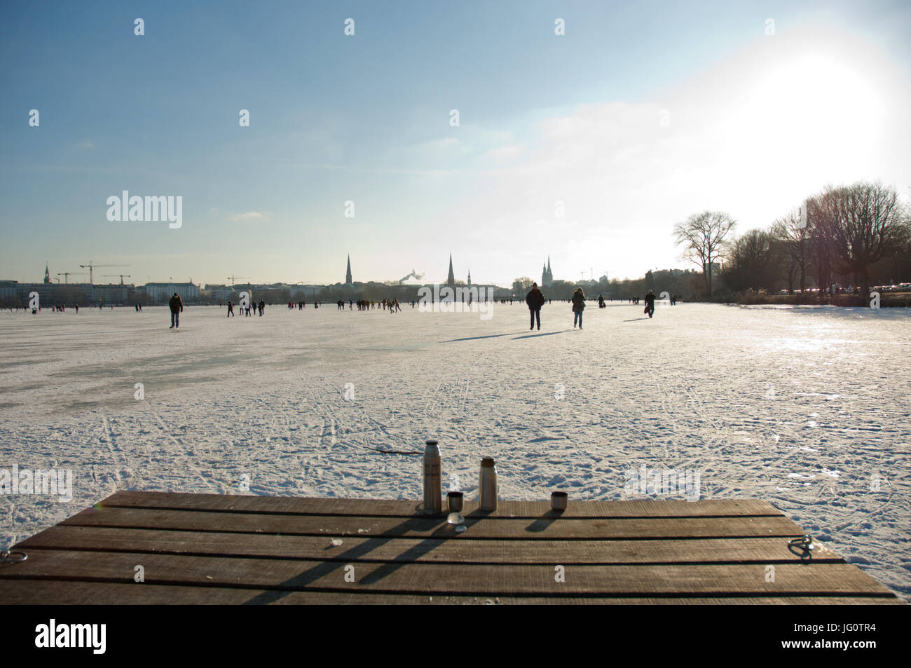 Alstervergnügen Stockfoto