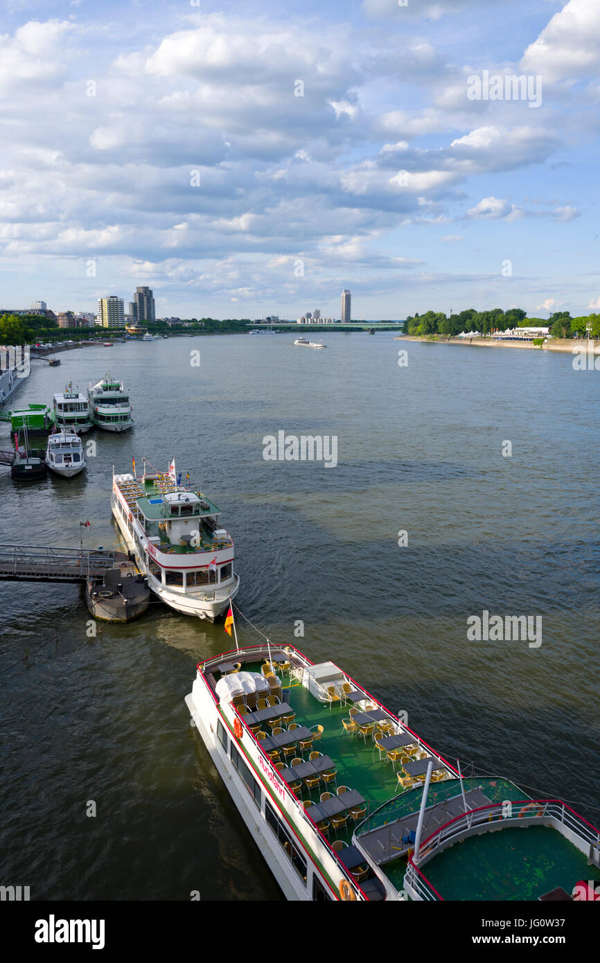 Rhein, Köln, Deutschland Stockfoto