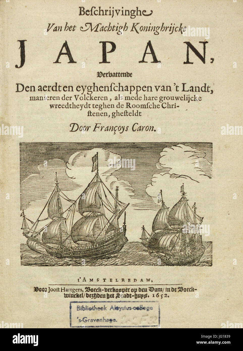 François Caron - Japan - Titelseite Stockfoto