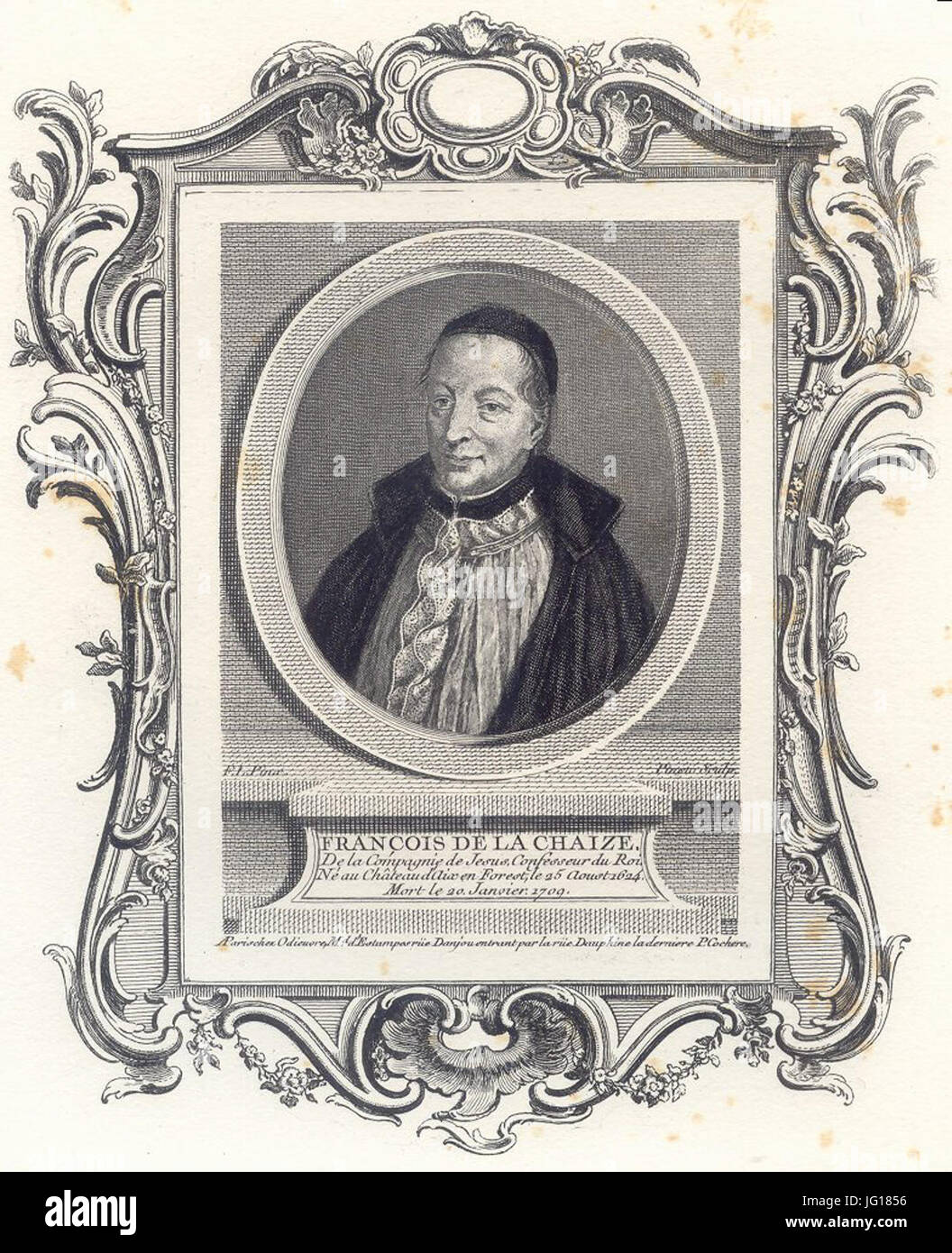 François De La Chaize (1624-1709), jésuite Stockfoto