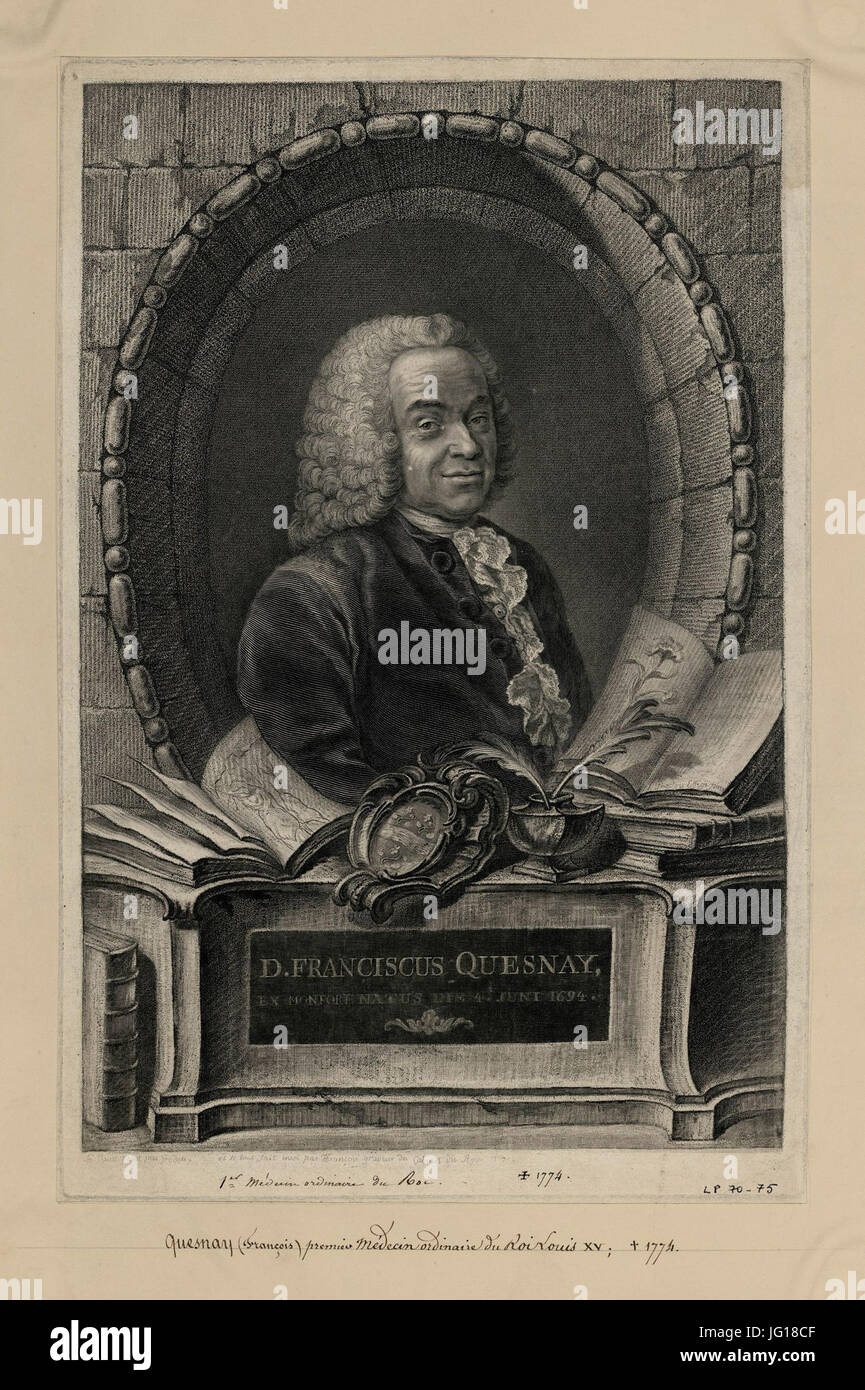 François Quesnay 02 Stockfoto