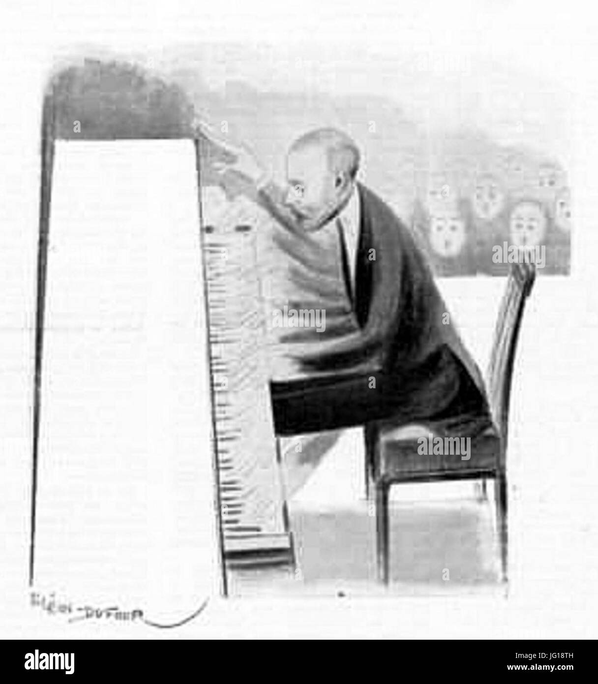 Francis Planté À la Salle strahlt 1902 Stockfoto