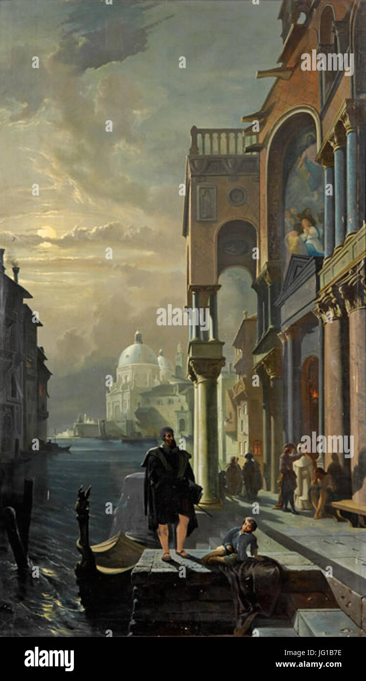 Dürers Ankunft in Venedig Stockfoto