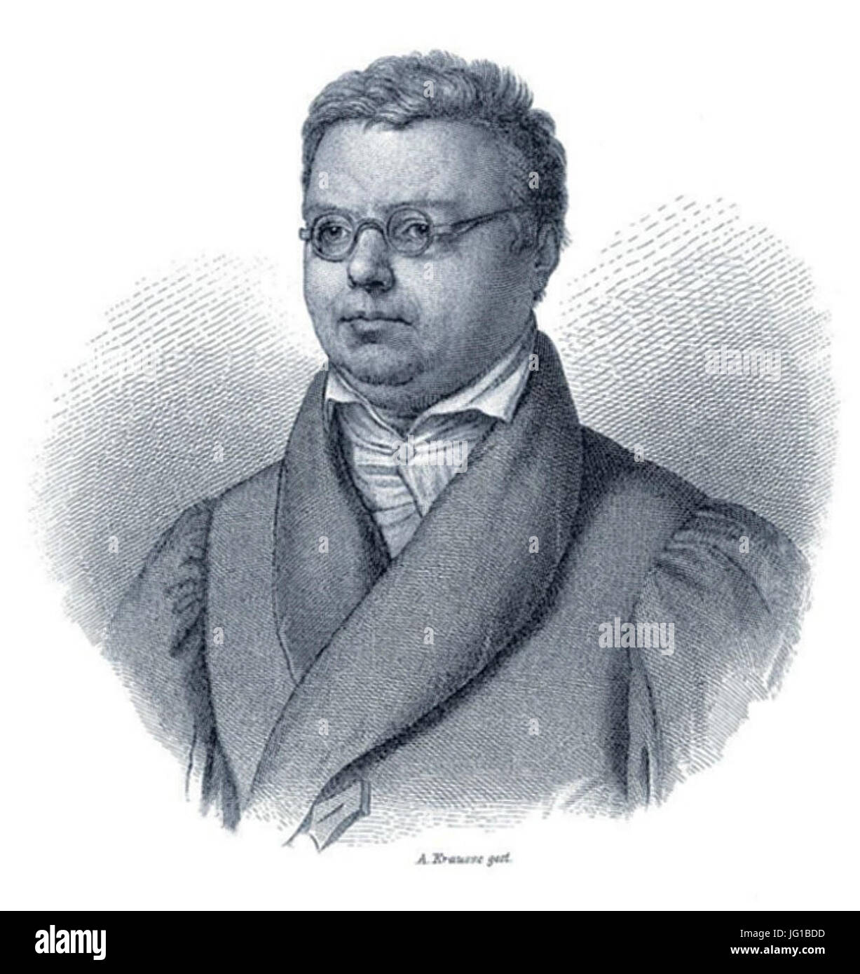 Friedrich Arnold Brockhaus von Krauße Stockfoto