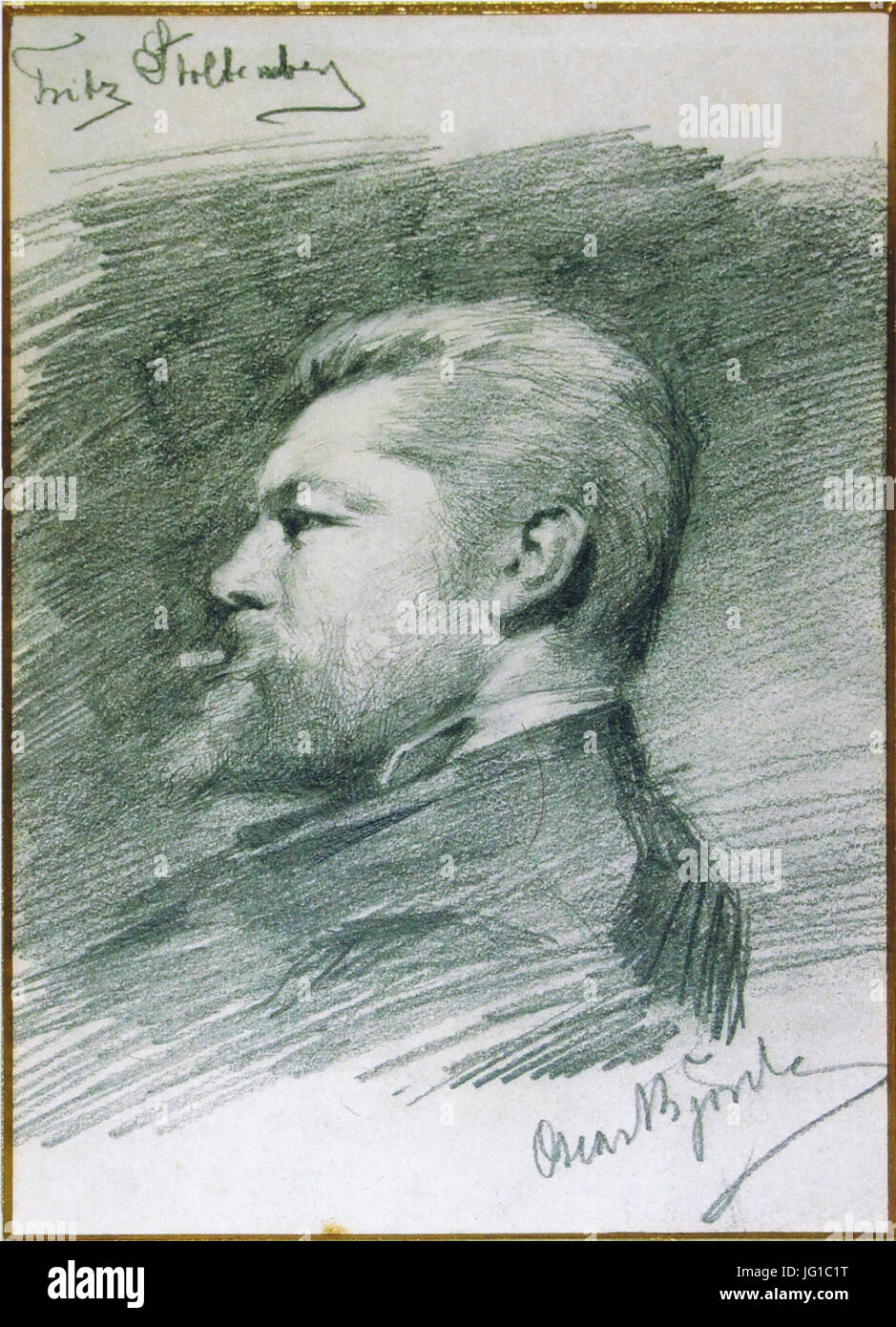 Fritz Stoltenberg (1855-1921) von Oscar Björck Stockfoto