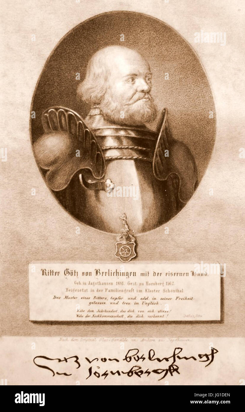 Götz von Berlichingen Stockfoto