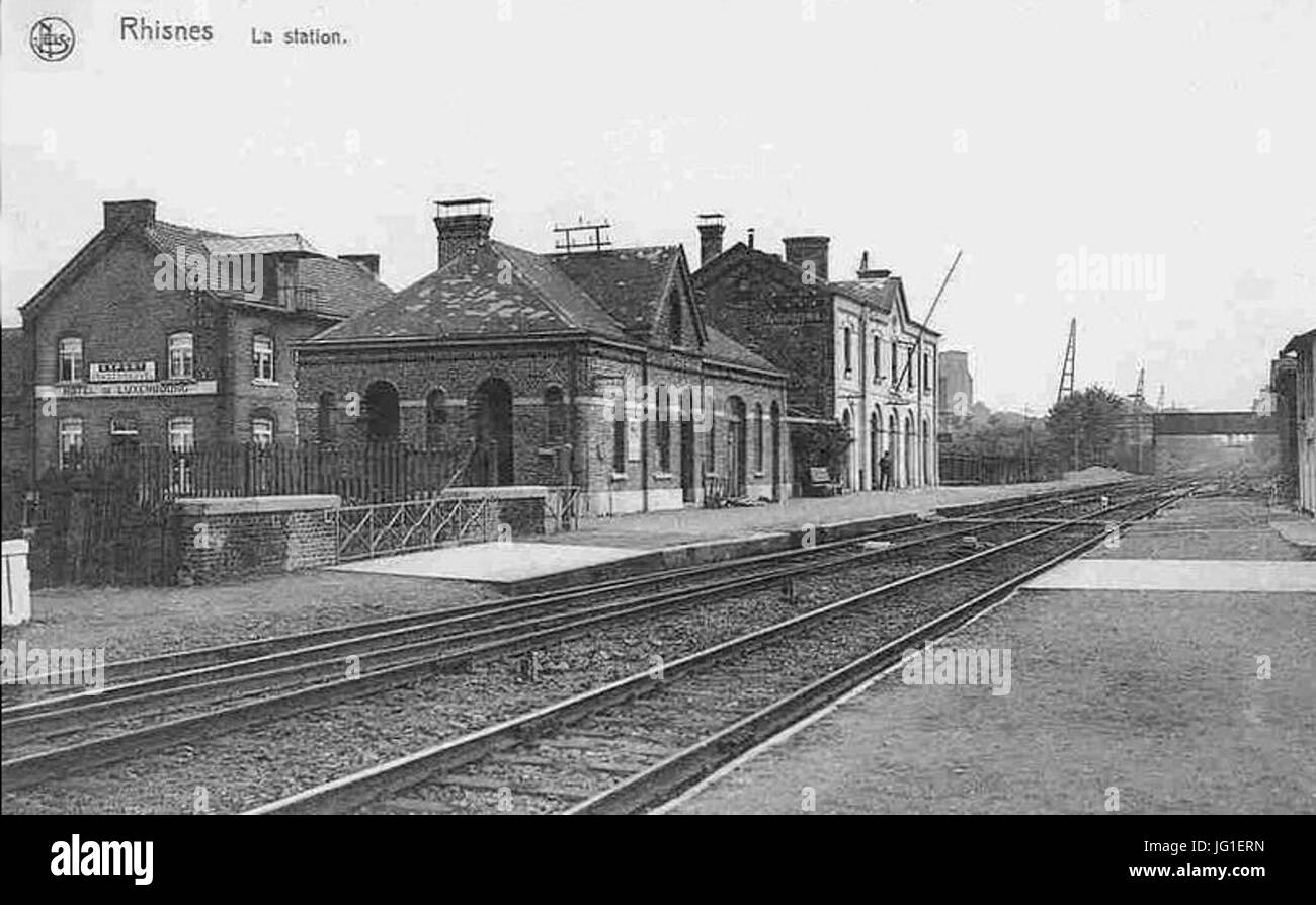 Gare-Rhisnes-1900 Stockfoto