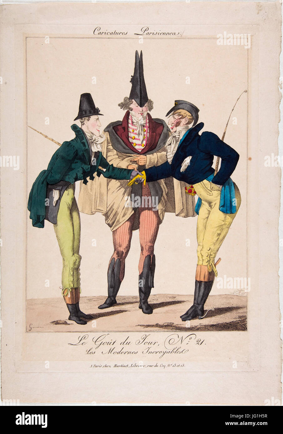 Georges-Jacques Gatine, Karikaturen Parisiennes - Le Goût du Jour, Nr. 21 - The Metropolitan Museum of Art Stockfoto