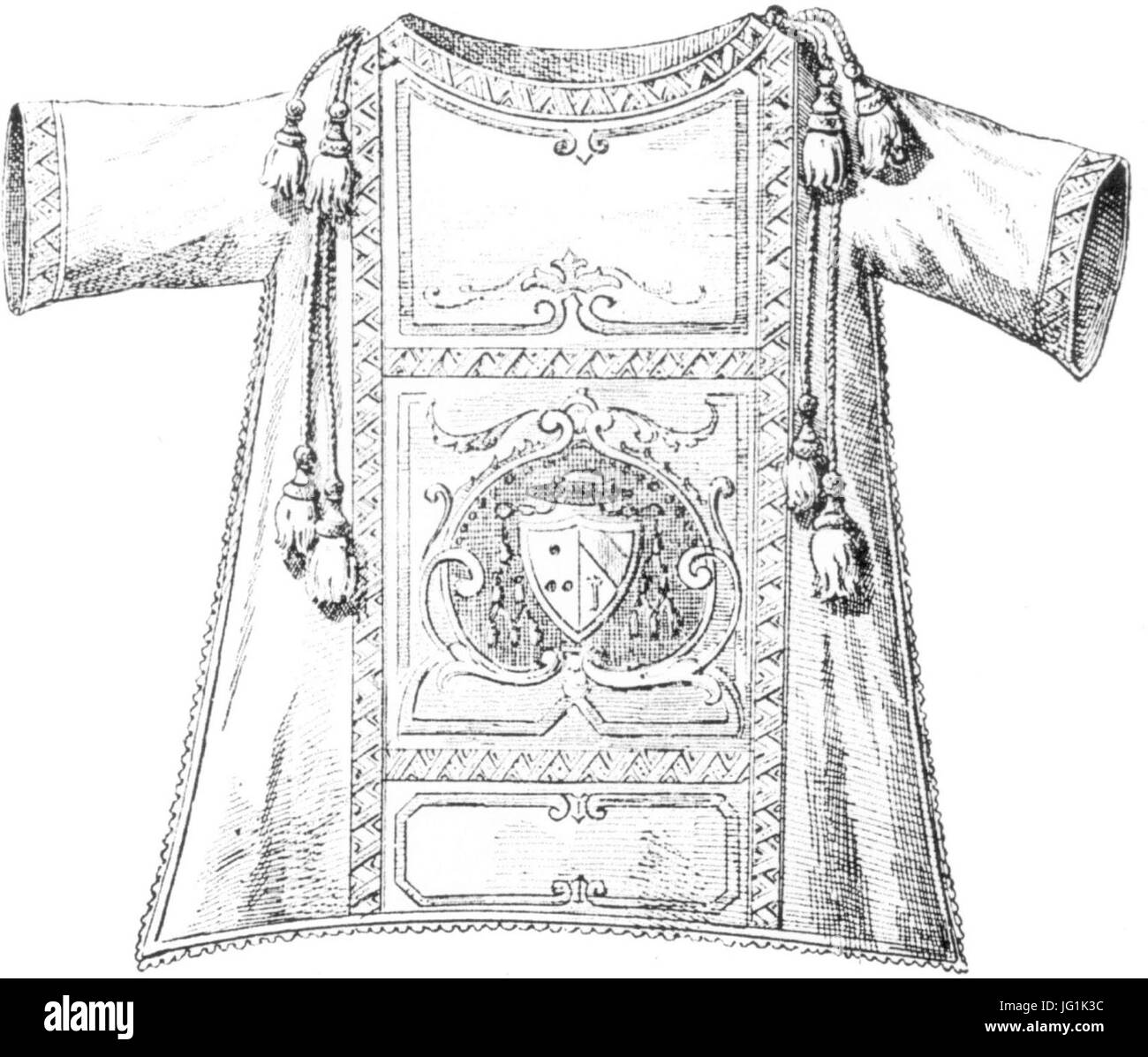 Damatique Romaine armoriée Stockfoto