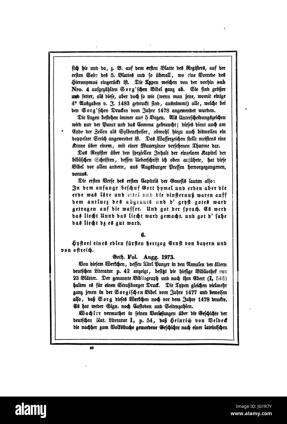 De-Augsburg ältesten Druckdenkmale 060 Stockfoto