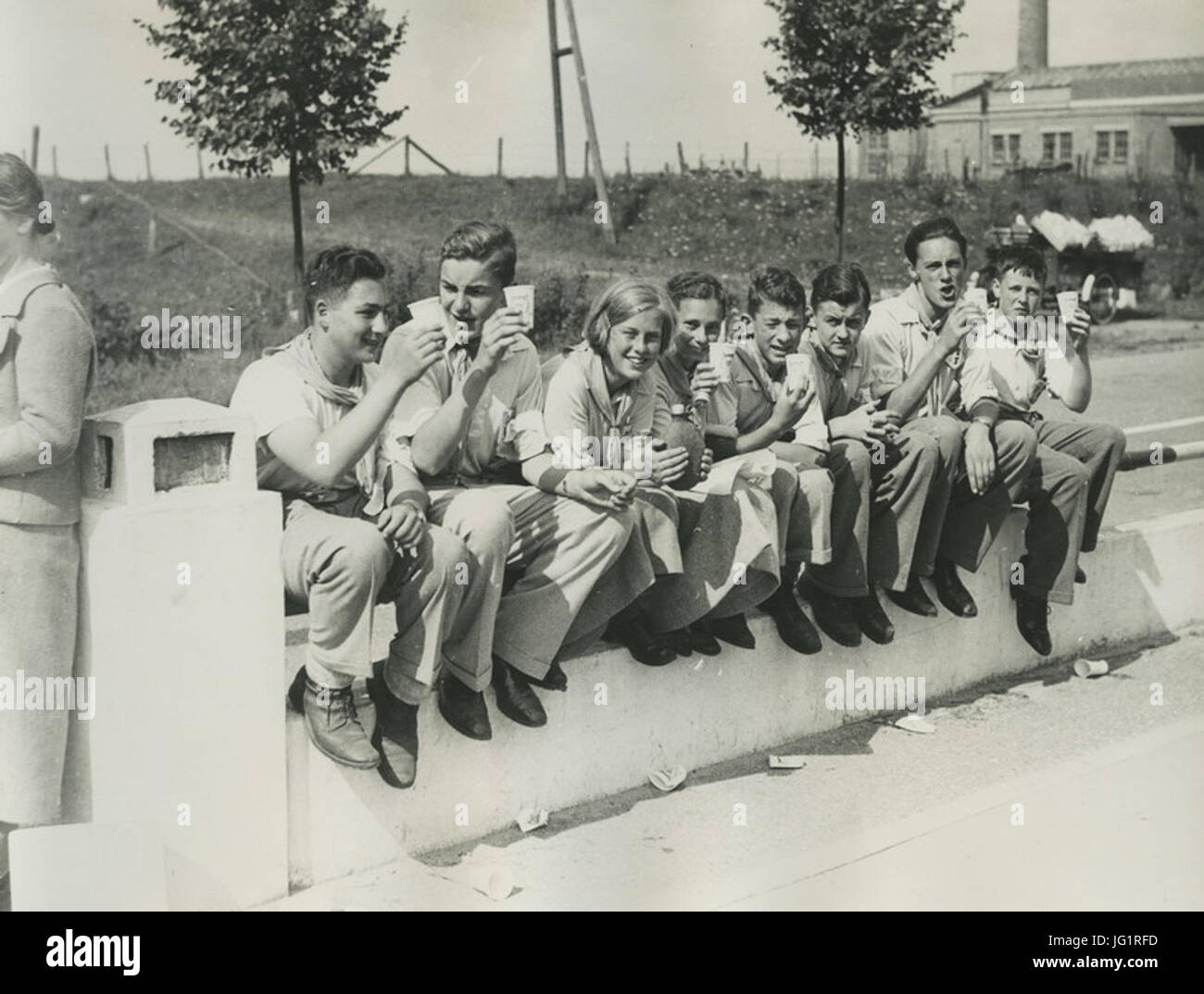 De Deelnemers van D.B.T. Uit Den Haag Deltacup de Heer E. Hamm Rustem Uit Op de Mo - F40696 - KNBLO Stockfoto
