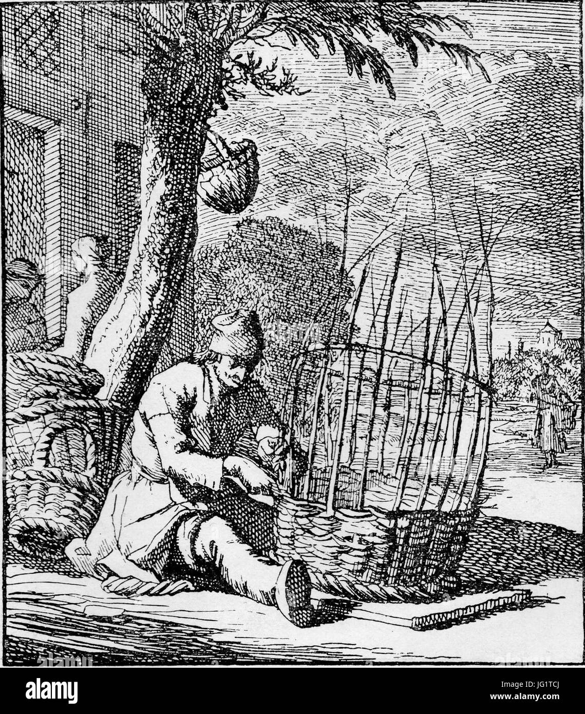De Mandemaker - Jan Luyken Stockfoto