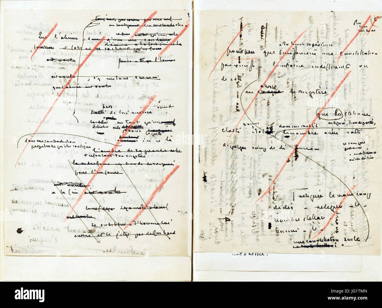 Coup de Dés premier état Stockfoto