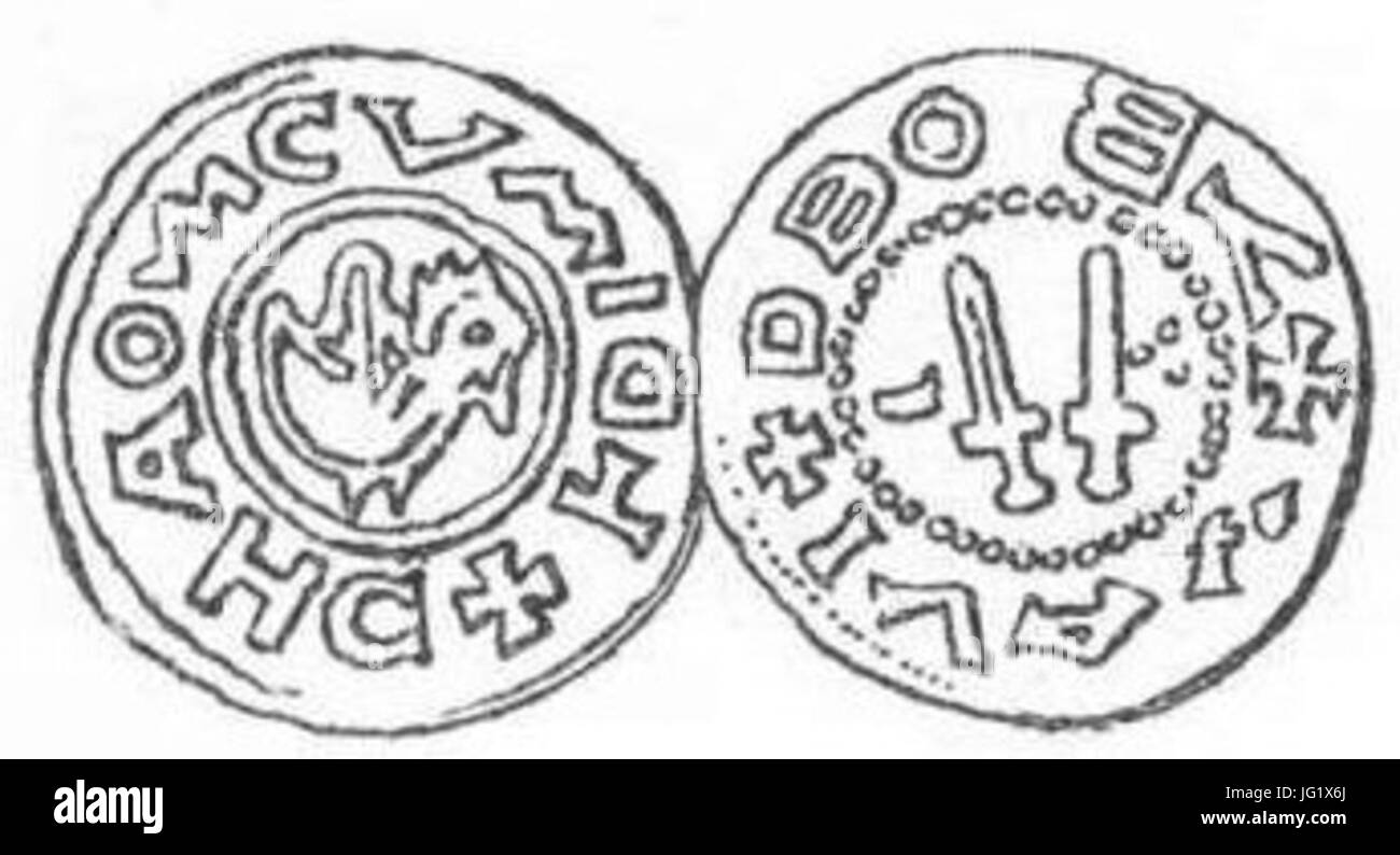 Denar Bolesława Chrobry Stockfoto