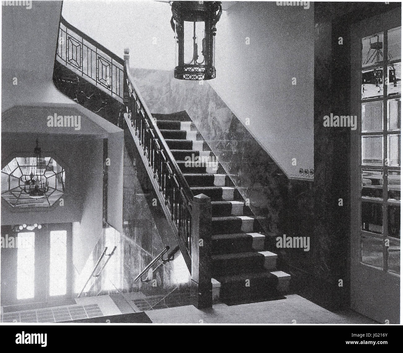 Ibach-Haus, Schadowstraße 52, Düsseldorf, Bauherr fotografieren th. Lantin, Erbaut 1900, Architekten Gottfried Wehling Und Alois Ludwig, Treppenhaus, 1910 Stockfoto