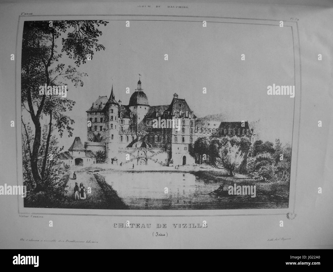 Im43 Album Dauphiné Tome II - Chateau de Vizille (Isère) von VC Stockfoto