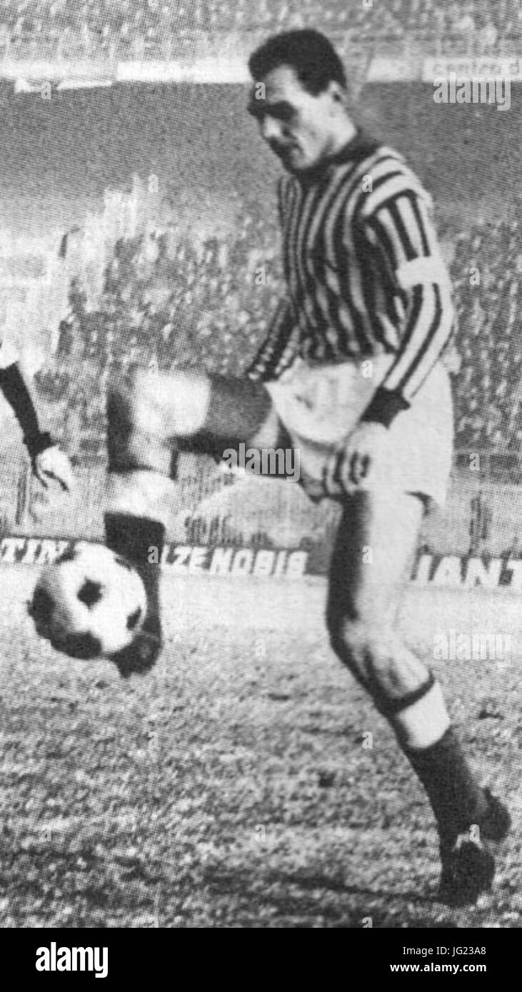 Inter Mailand V l.r. Vicenza - 1960er Jahre - Luís Vinício (beschnitten) Stockfoto