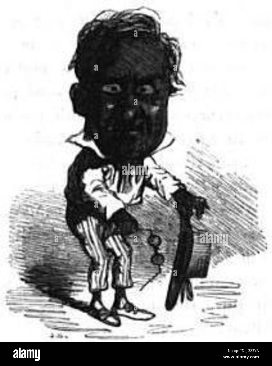 Isambert Déguisé En Martiniquais Par Cham Stockfoto