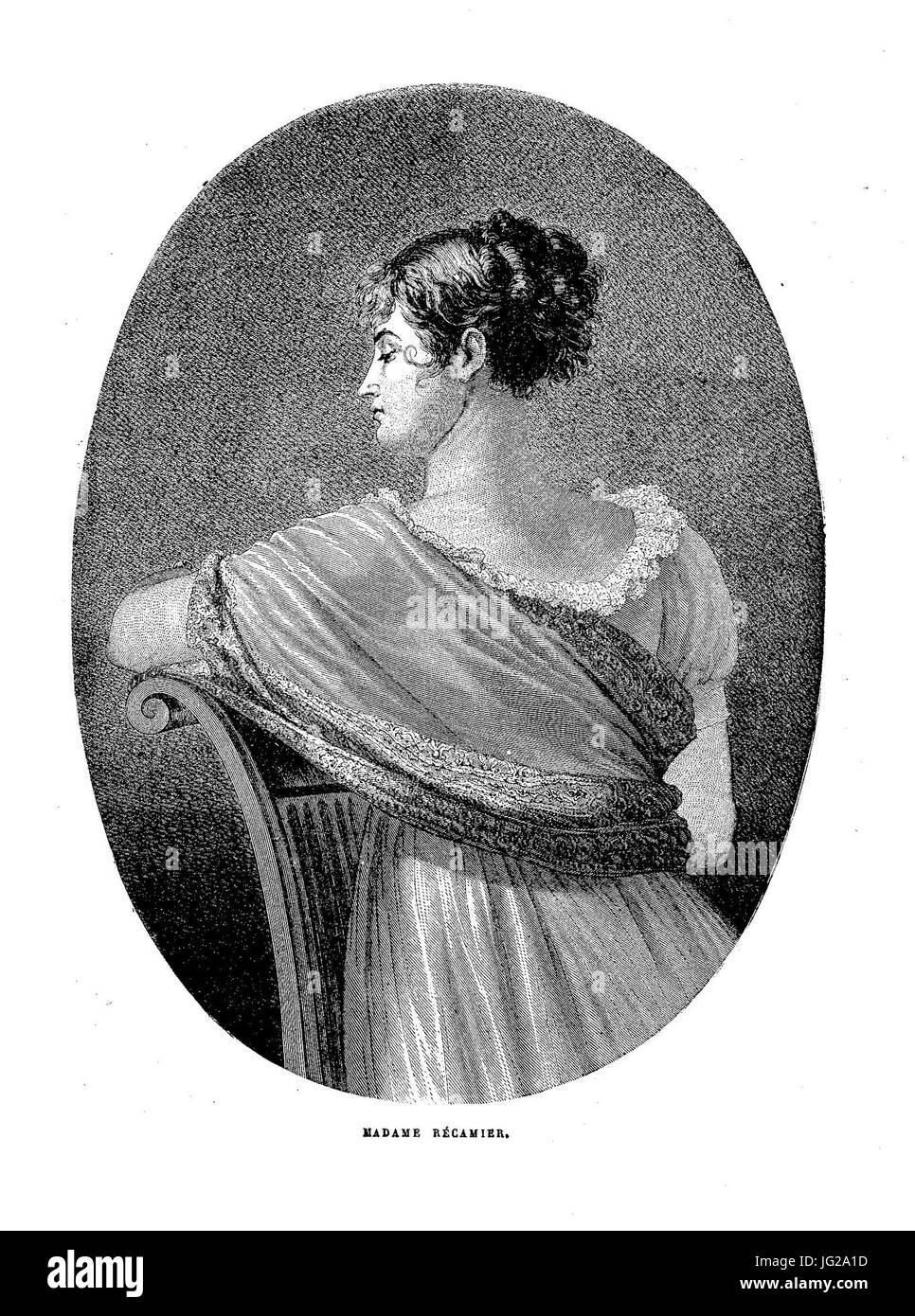 Jeanne-Françoise Bernard-De Récamier Stockfoto