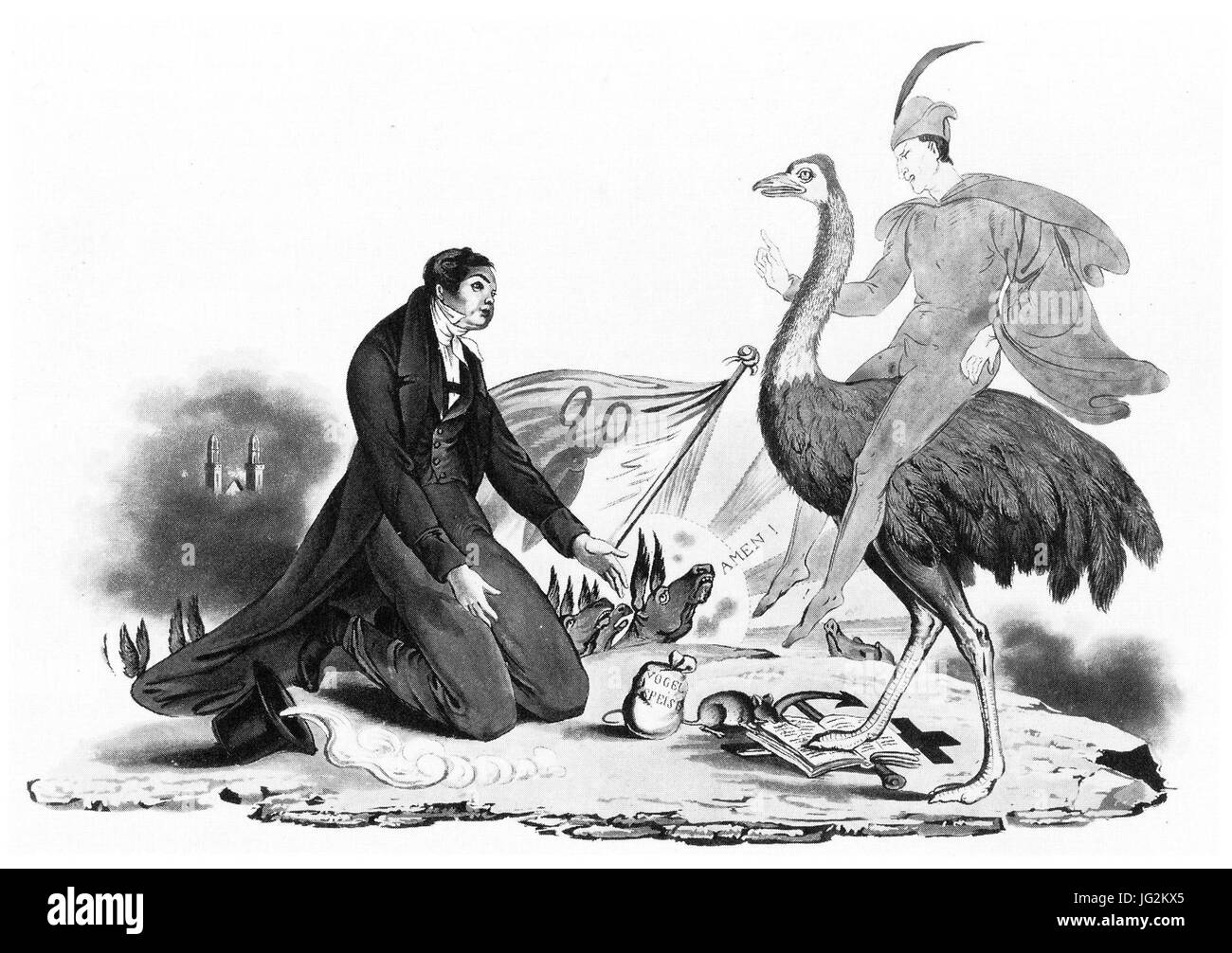 Fand Strauss-Affäre Zürich 1839 Stockfoto