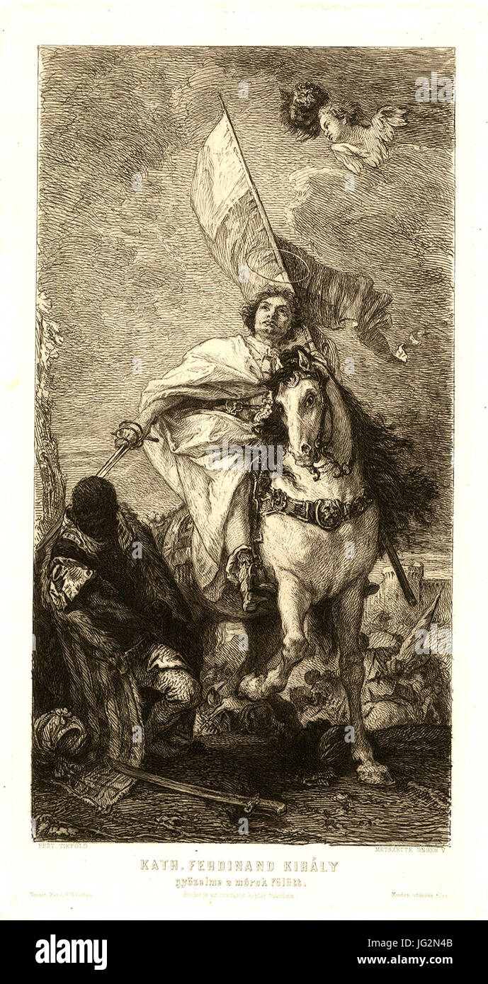 Katholikus Ferdinơ3A1nd gyơ591zelme eine Mórok Felett Stockfoto