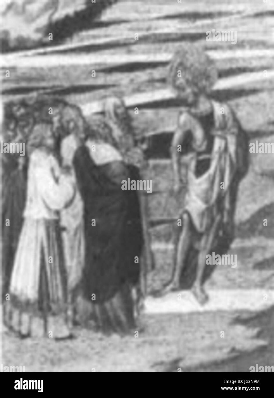 Giovanni di Paolo - Hl. Johannes der Täufer und die Pharisäer 28Louvre29 Stockfoto