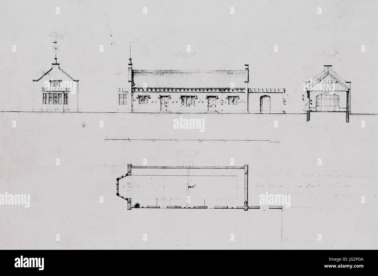 Klein-Glienicke Jägerhof Hundezwinger Stockfoto